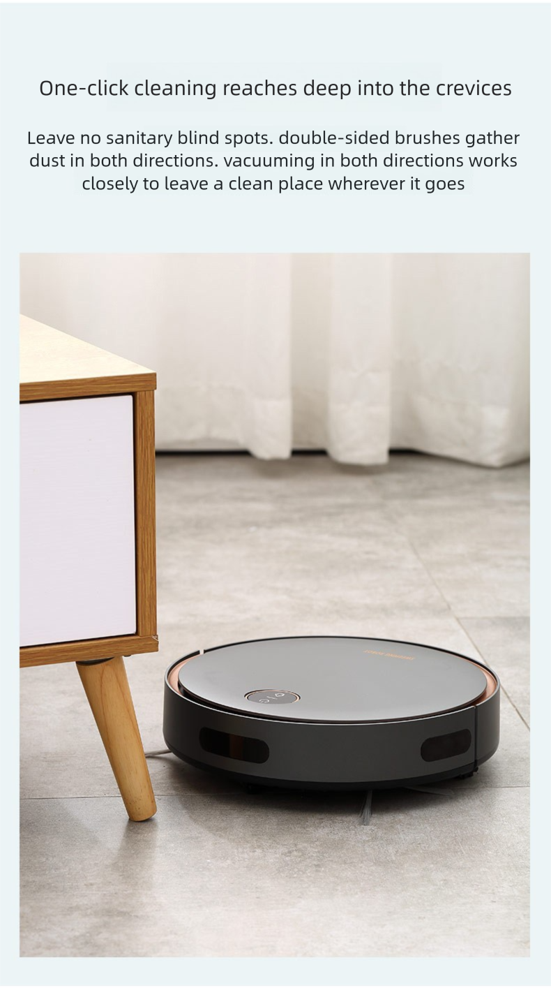 DB-302 Smart Robot Vacuum Cleaner Automatic Household Sweeping, Vacuuming, And Mopping 3-in-1 With Auto Recharge_voghion.com