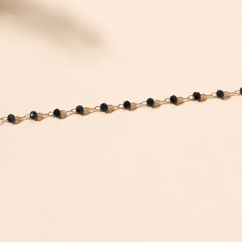 Hot Selling Minimalistesch Legierung Zirkon Nischedesign Halskette, Schléissebeenkette fir Fraen_voghion.com
