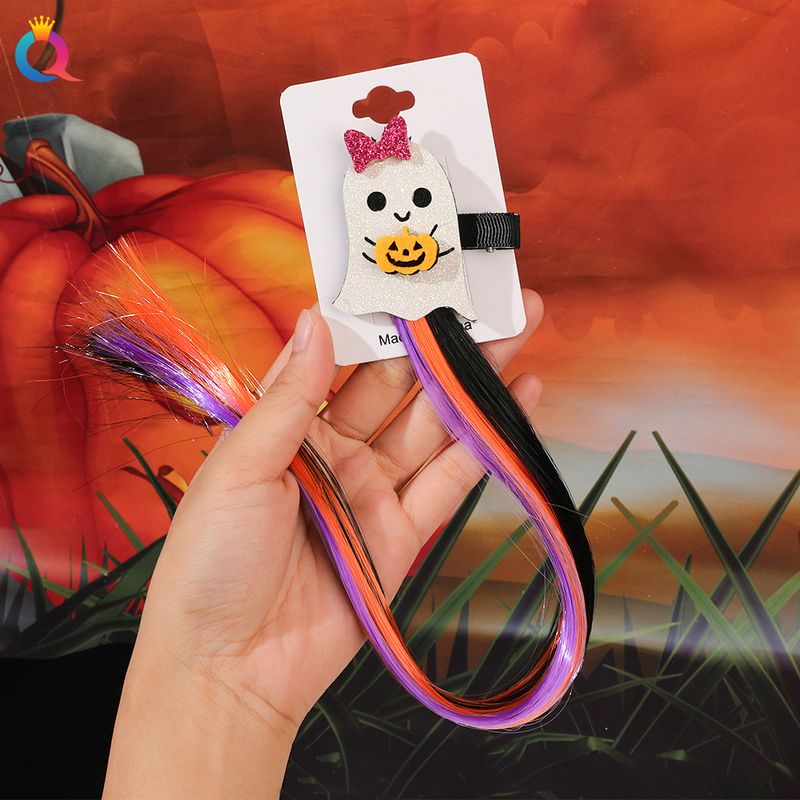 Helovīna parūka ķirbju matu virve sikspārņa galvas virve gumijas lente pīti mati sieviešu galvas saite matu aksesuārs_voghion.com