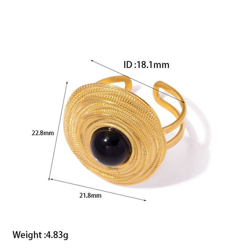 Auge des Horus Halskette Ring Ohrringe Set vergoldet Edelstahl übertrieben Zubehör_voghion.com