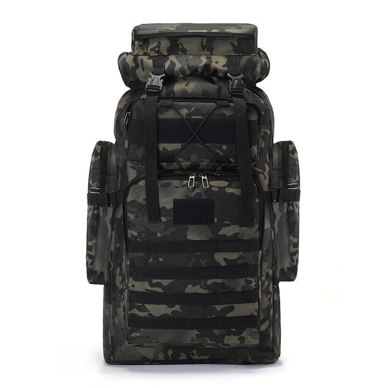 80L Duża Pojemność Torba Górska Kamuflażowa Outdoor Taktyczny Piesze Wycieczki Kemping Unisex Plecak Sportowy_voghion.com