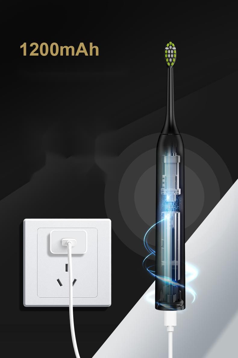 Ultrasonic Electric Toothbrush - Soft Bristles | Adults Portable | Home & Travel_voghion.com