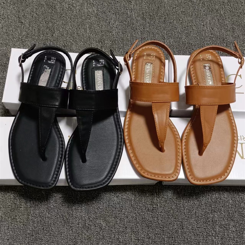 Bequeme flache Sandalen für Damen im Sommer_voghion.com