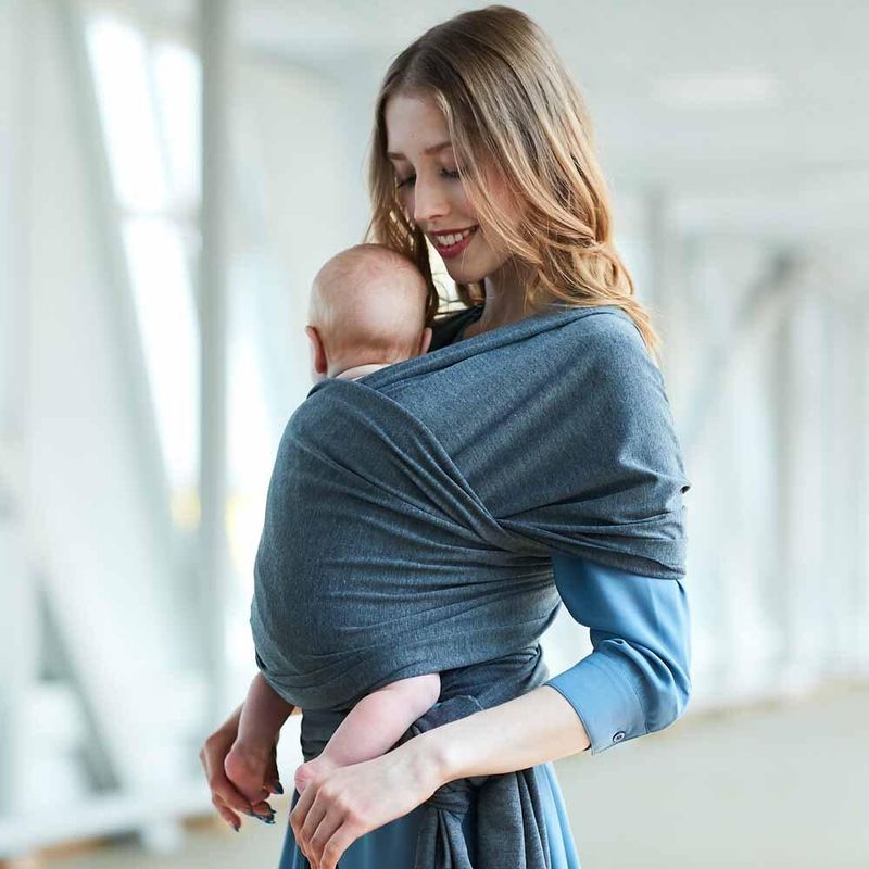 Fascia porta bebè in cotone, fascia porta bebè da viaggio in cotone elasticizzato, per neonati e bambini piccoli, fascia porta bebè da 0 a 36 mesi_voghion.com