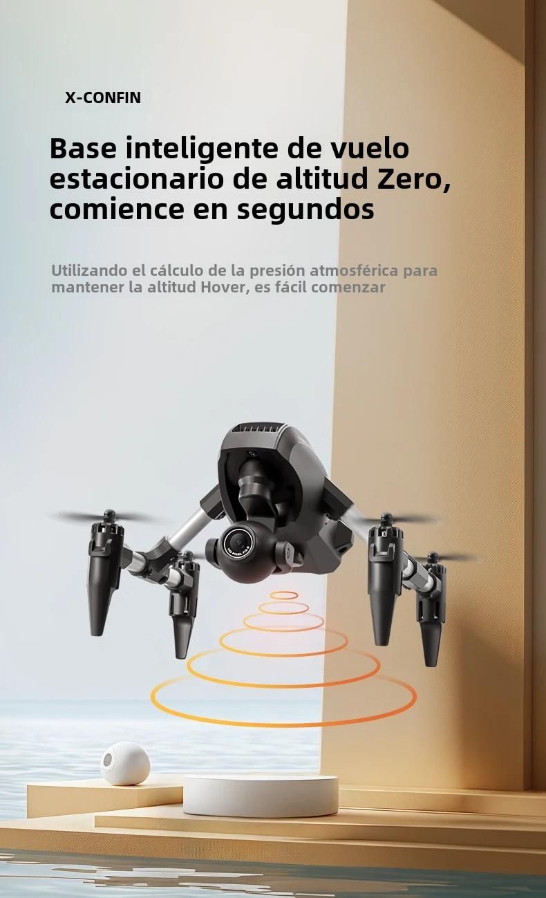 Mini drone FPV professionale con doppia telecamera 8K 5G WIFI GPS, quadricottero giocattolo con ostacolo su quattro lati_voghion.com