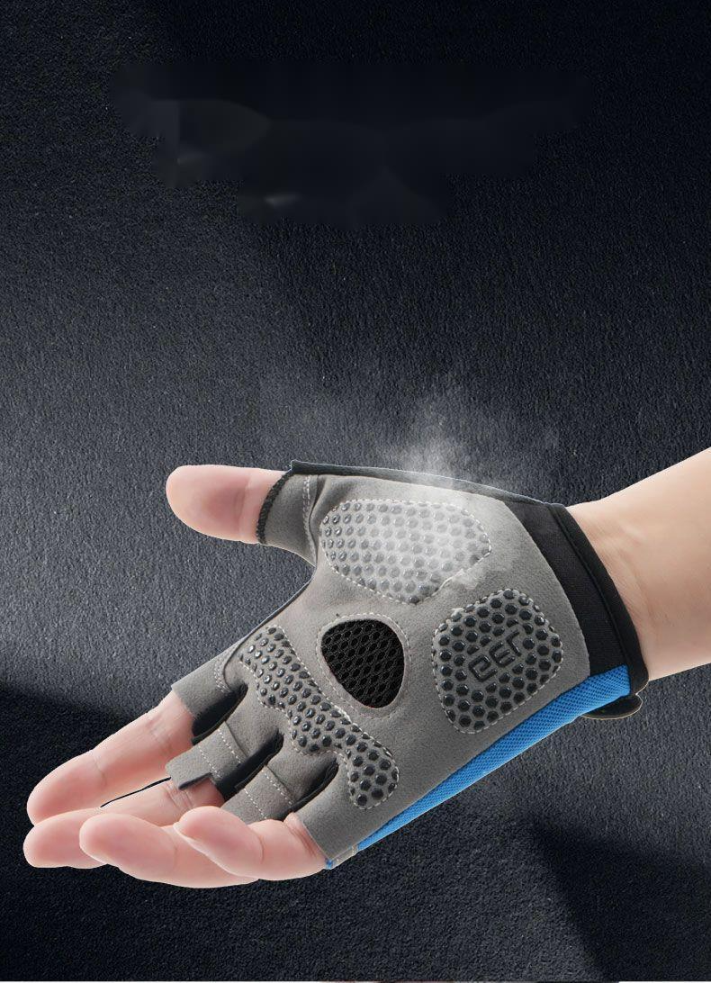 Barra per trazioni per ciclismo sportivo a mezze dita, resistente all'usura, per uomini e donne, per fitness all'aperto, anti-calli, ispessita e antiscivolo_voghion.com