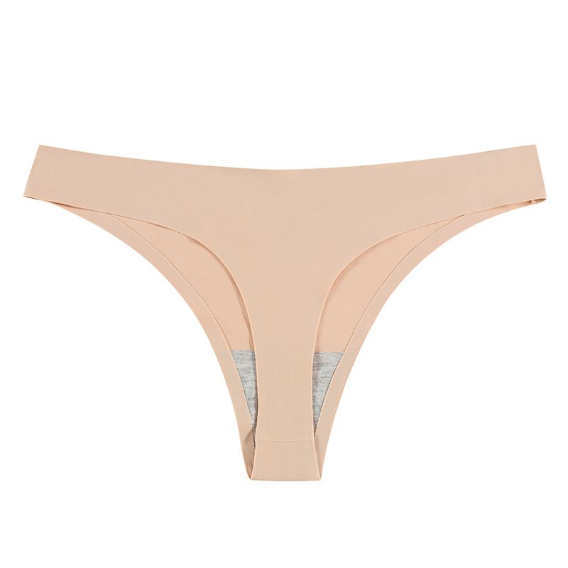 2025e Einteiliger nahtloser Tanga aus Eisseide für Damen, Unterwäsche mit T-Rücken, sexy Dessous, femininer Reiz_voghion.com