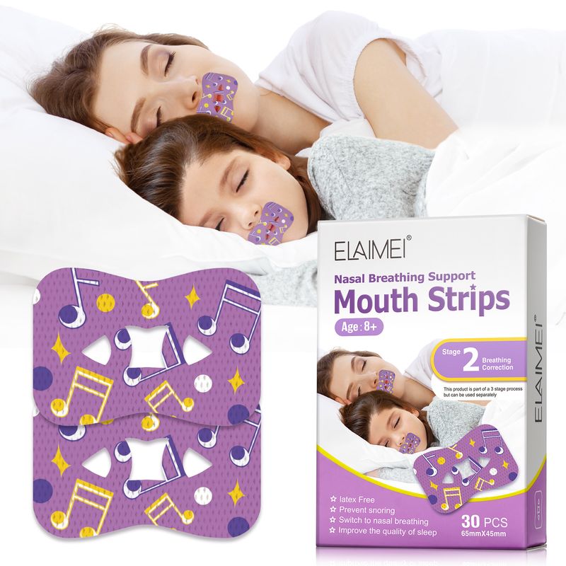 ELAIMEI Adult and Child Closed Universal Open Mouth Respiratory Correction Anti Snoring Patch_voghion.com