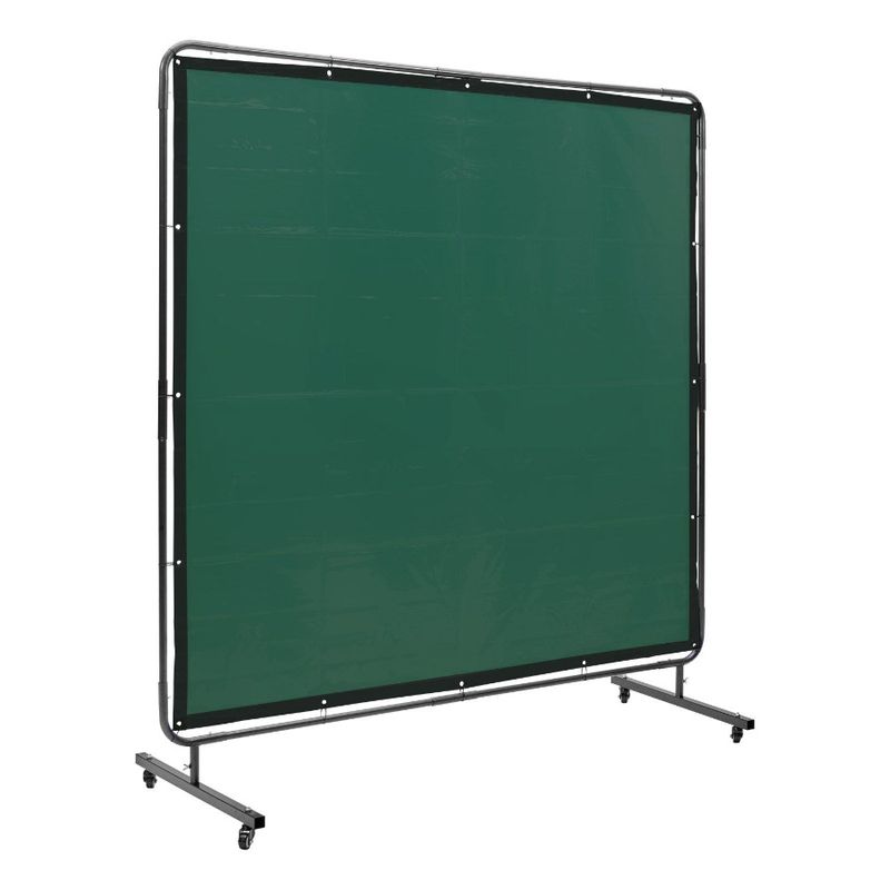 Screen Frame Wheels Vinyl Welding L Screen 6' Welding Curtain 6' X 2 4 Screen Swivel Protection On FlameResistant Welding With_voghion.com