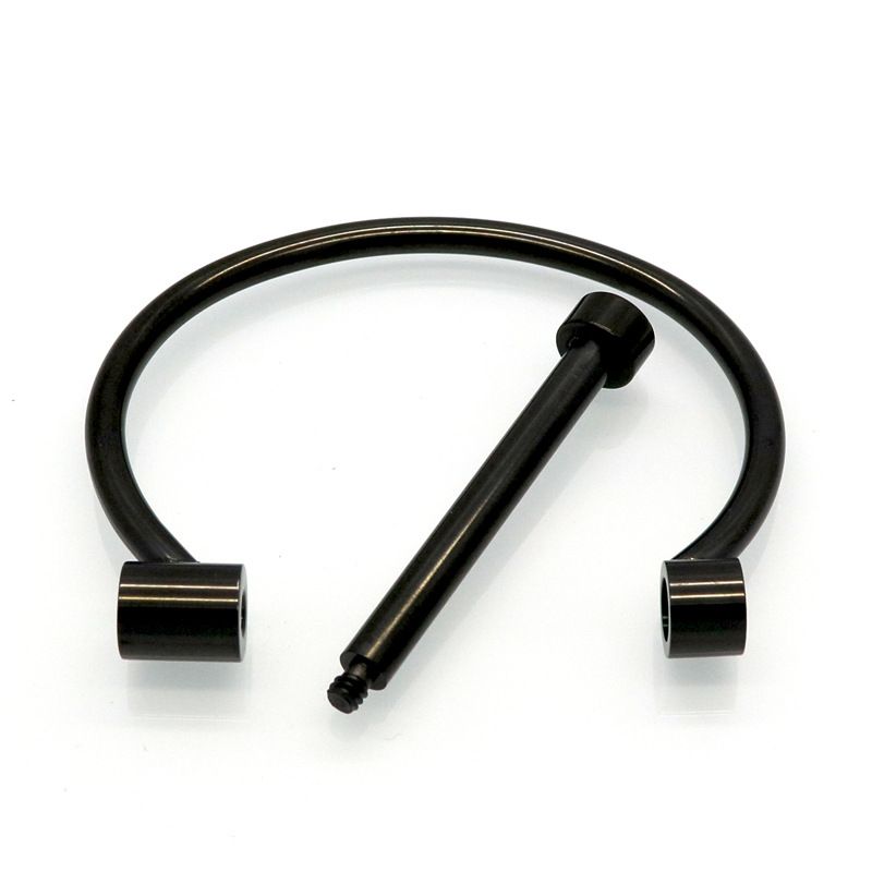 Titanium Steel Horseshoe Vacuum Gold Plated Bracelet D Shaped Horseshoe Buckle Stainless Steel Bracelet_voghion.com
