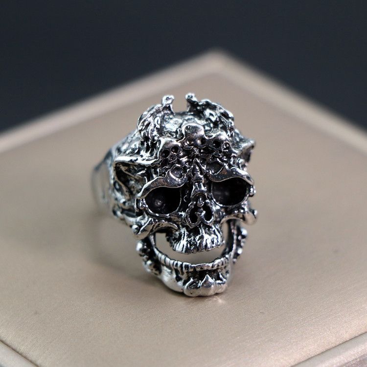 New men's exaggerated hip-hop fashion punk animal shaped ring closure model complete_voghion.com