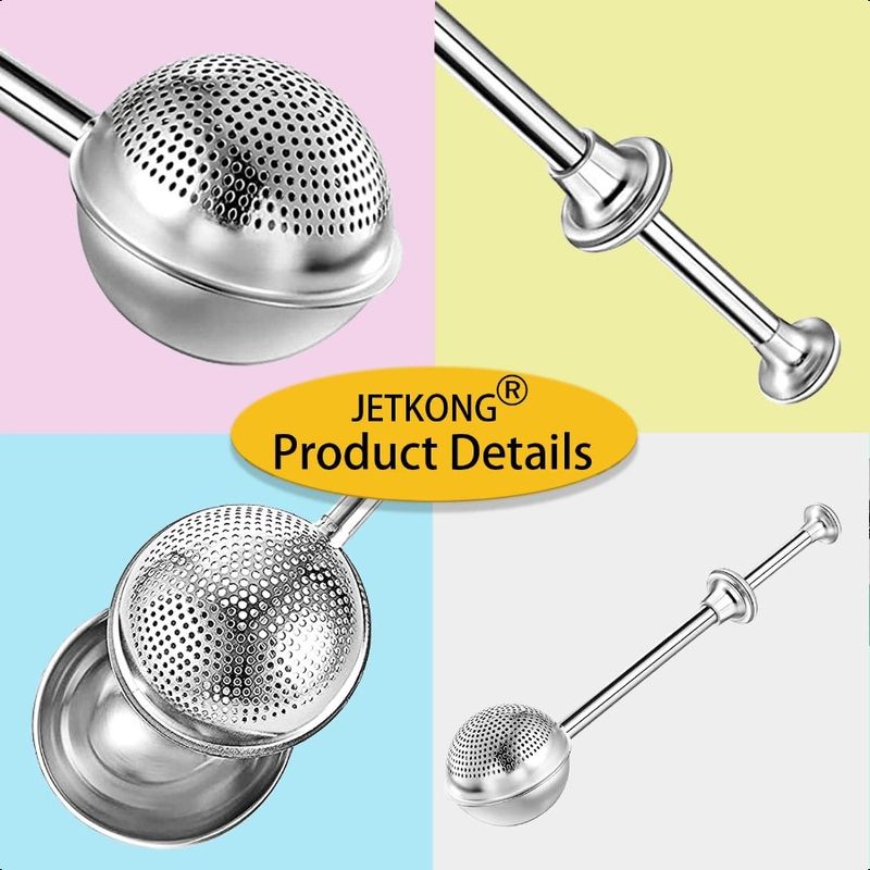 Stainless Flour Duster - 2-Piece Food Grade, Rust-Free Powder Sugar Shaker, EU Bakery Essential_voghion.com