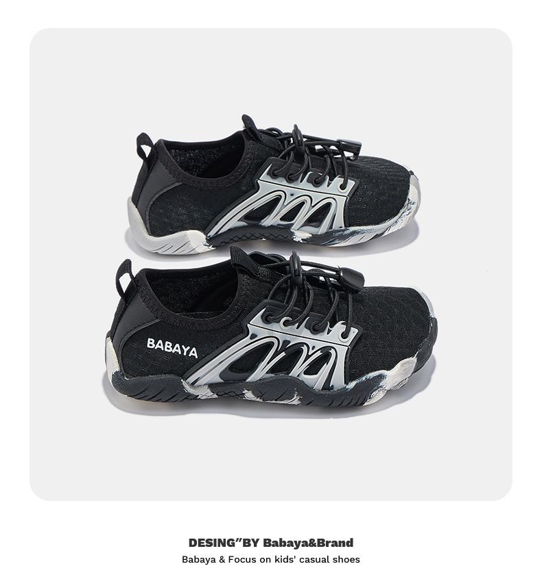 XD-YS50821 Girls' Sports Sandals, Summer New Children's Casual Breathable Running Shoes, Boys' Thin Single Mesh Shoes_voghion.com