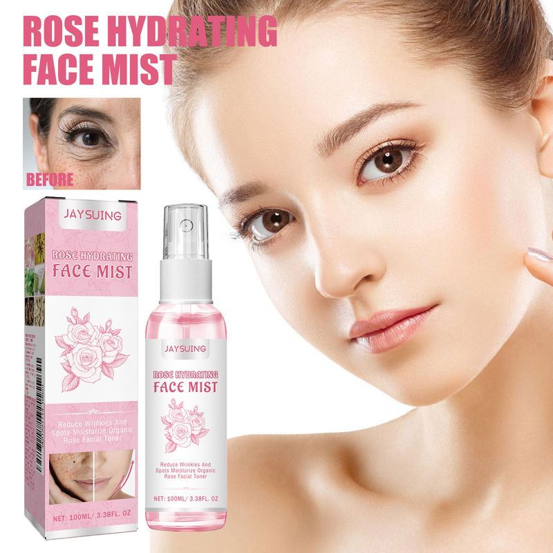 Rose ansiktsvann, fuktighetsgivende, forfriskende og dypreparerende vann_voghion.com
