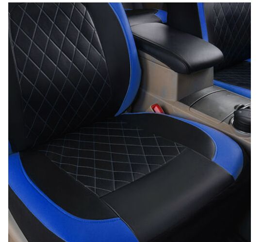 Car seat cover single line quilted bracket leather pu leather_voghion.com