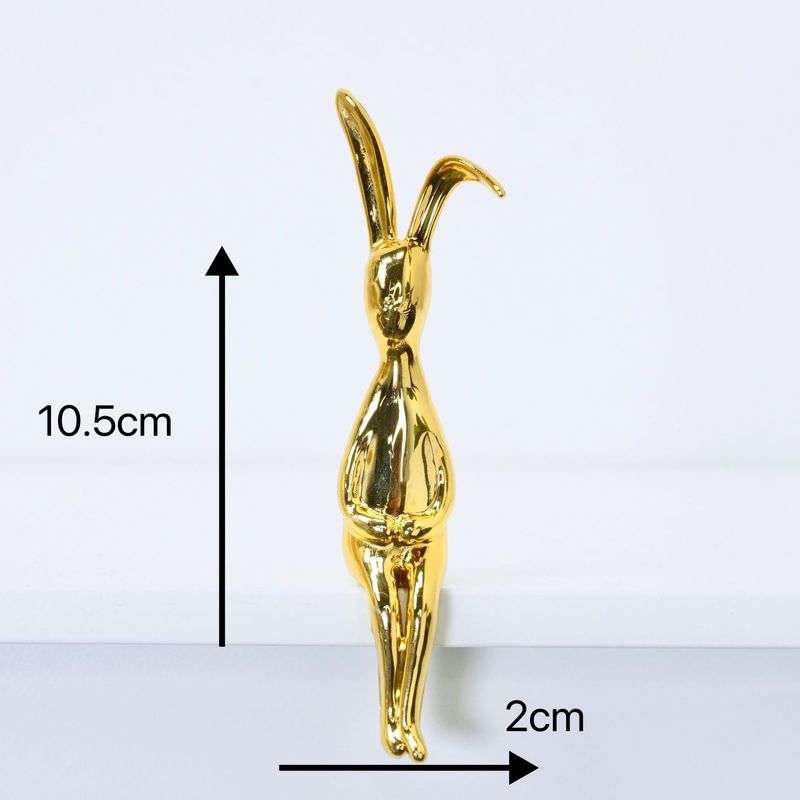 UV Coated Nordic Creative Rabbit Lid DIY Jewelry Storage Box Toothpick Holder Resin Craft Decoration_voghion.com