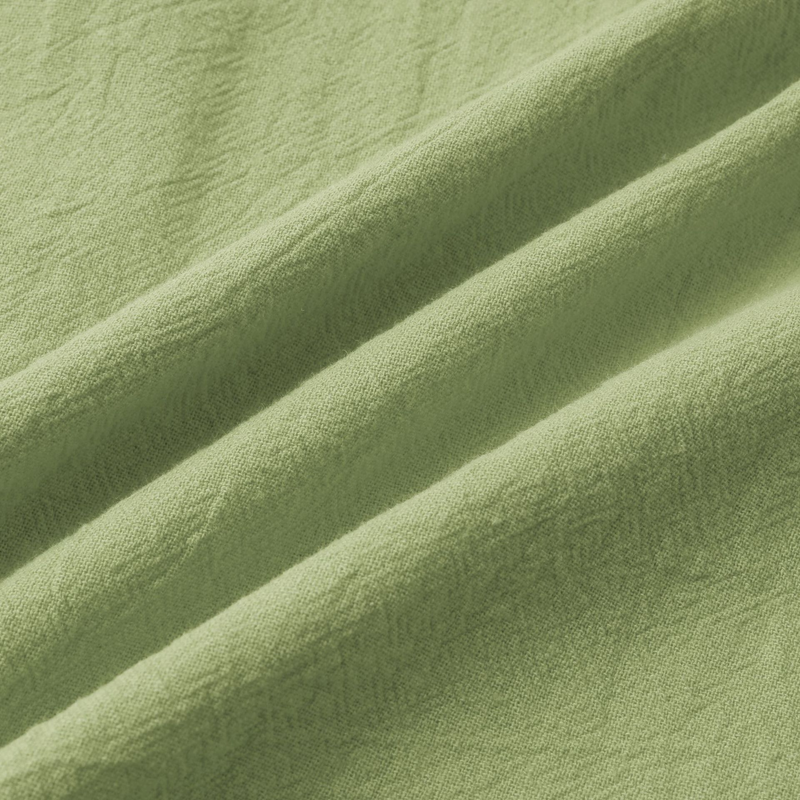 Camicia a maniche corte casual alla moda di grandi dimensioni in lino di cotone sciolto tinta unita estate 2023 dei nuovi uomini_voghion.com