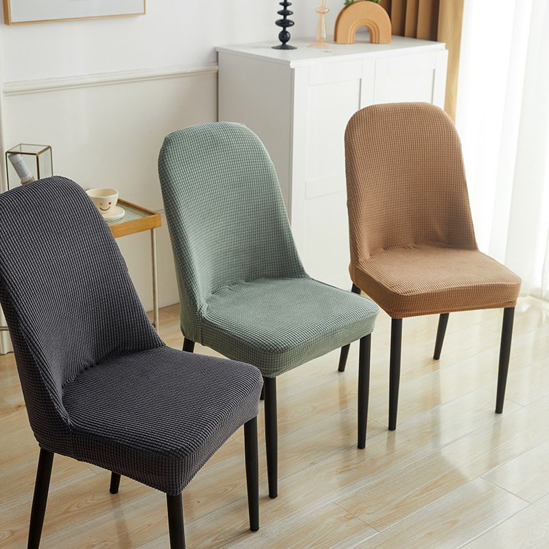 Curved Chair Cover All-inclusive Universal Dining Table And Chair Protective Cover Home Simple Modern Large Round Stool Cover_voghion.com
