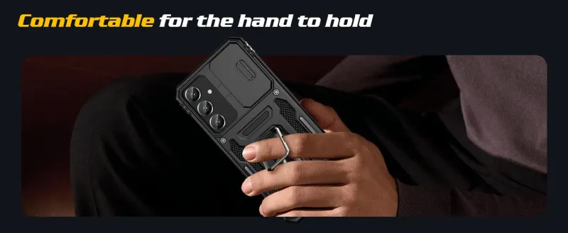 Funda para Galaxy A56 5G, Samsung A36, A55, A35, con soporte deslizante para cámara, a prueba de golpes, anticaídas, con soporte para teléfono_voghion.com
