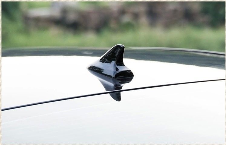 Antenna decorativa per tetto auto, ala posteriore modificata, pinna di squalo universale, nessuna perforazione richiesta_voghion.com