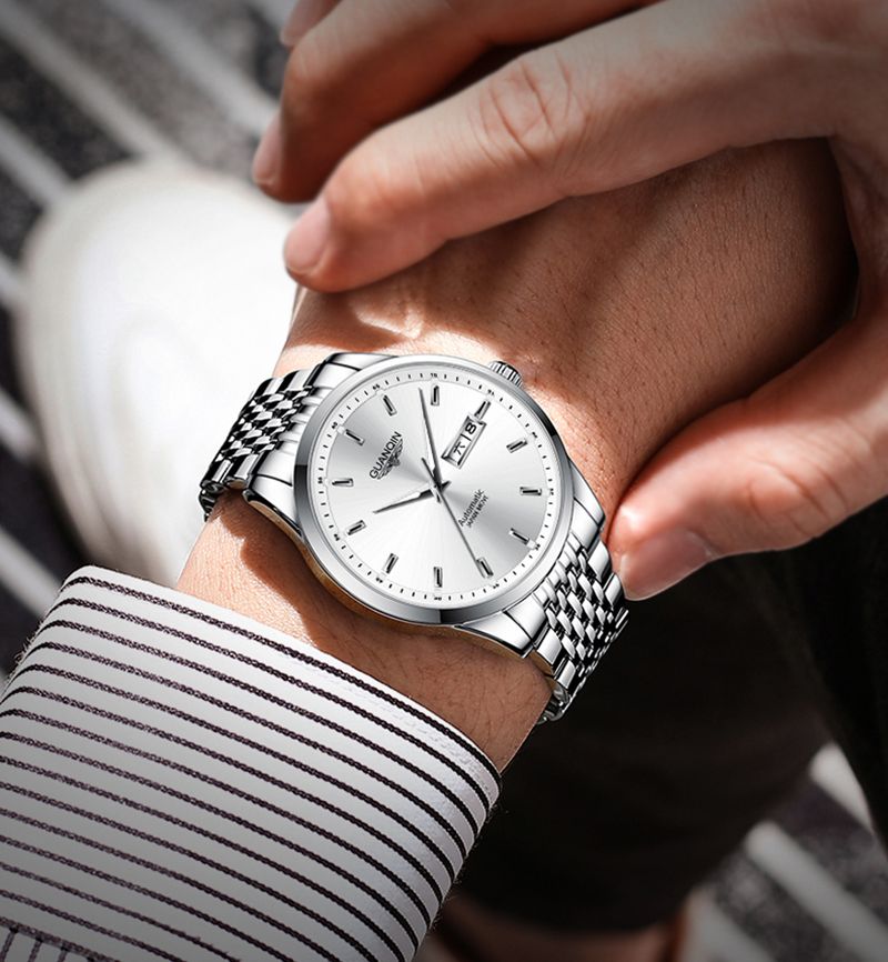 GUANQIN Man Automatic Watch Luxury Japan Mechanical Movement Sapphire Crystal Business Leisure 50M Waterproof Watches For Men_voghion.com