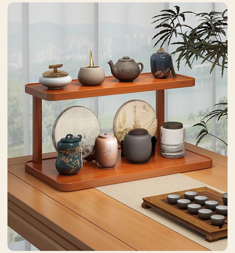 New Storage Rack Dining Table Holder Desktop Water Coffee Cup Tea Set Display_voghion.com