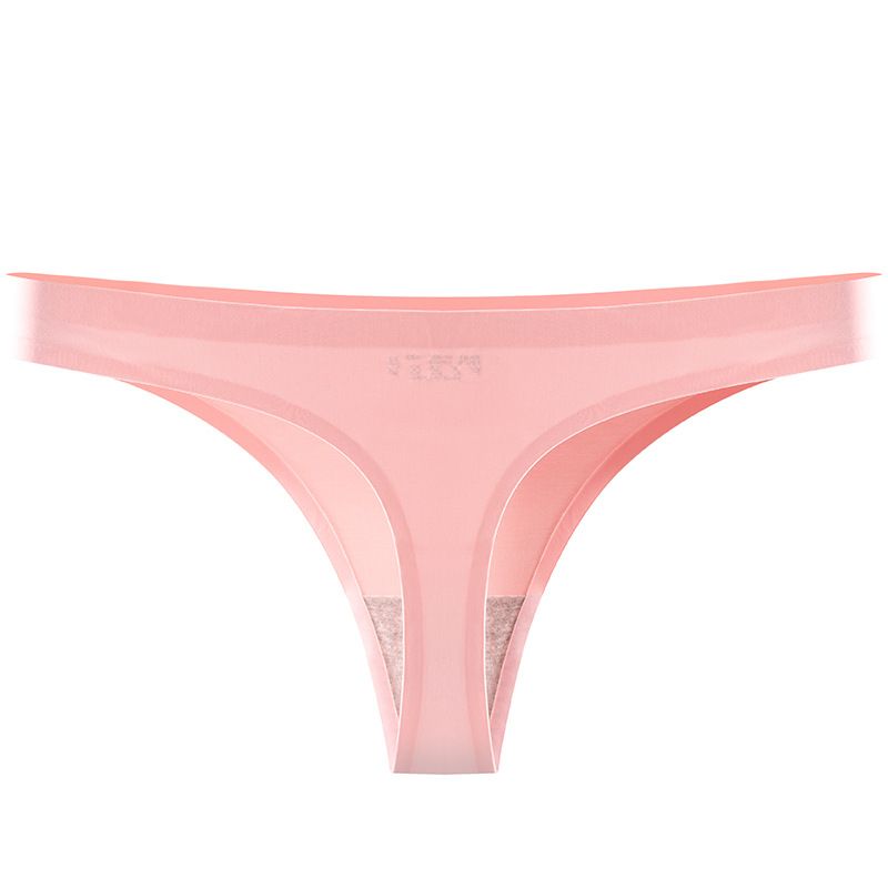 2025e Sexy Underwear Sports Fitness Thong Ice Silk Seamless One-Piece Invisible Fit Low Waist T-Pants Women_voghion.com