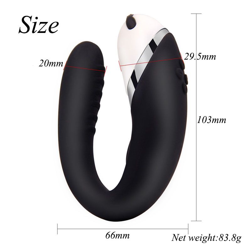 Vibratore sessuale stimolatore clitorideo con telecomando wireless impermeabile per donne, con ricarica USB, messaggio punto G._voghion.com