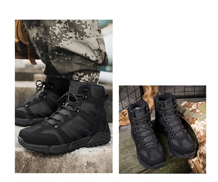 Military Boots For Tactical Boots Men's And Women's Combat Boots Hiking Boots Camping Boots Wear Resistant Outdoor Shoes_voghion.com