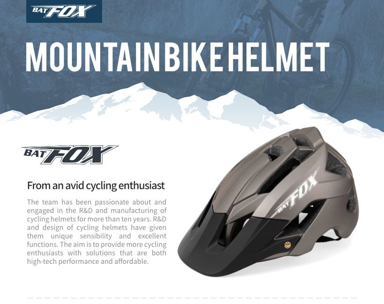 Casco de seguridad para ciclismo de montaña y patineta todoterreno BATFOX_voghion.com