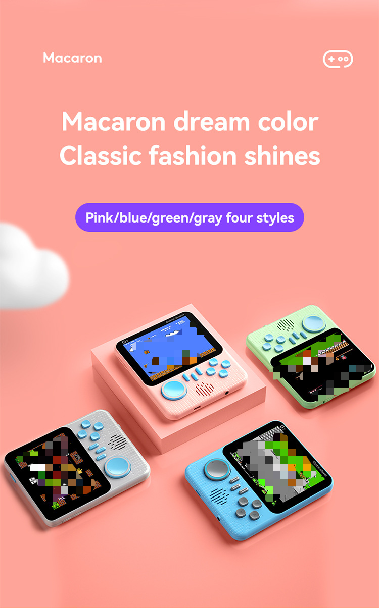 Handheld Gaming Console Ultra-Thin G7 Retro Portable Game Console with 666 Classic Games, HD Color Screen, FC Game Cartridge Console_voghion.com