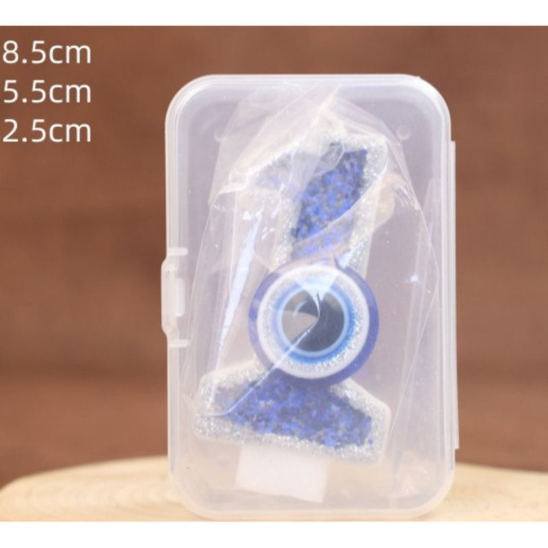 Vela digital hecha a mano con forma de ojo de diablo para decoración de tartas de cumpleaños_voghion.com