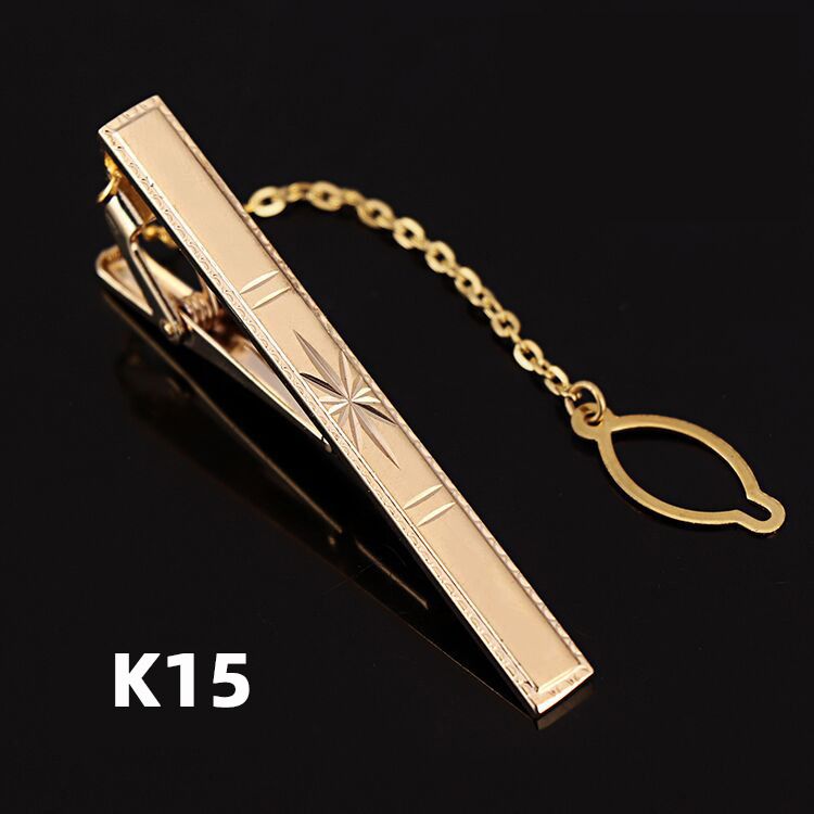 2025 Nuovo fermacravatta semplice in rame antiruggine dorato_voghion.com