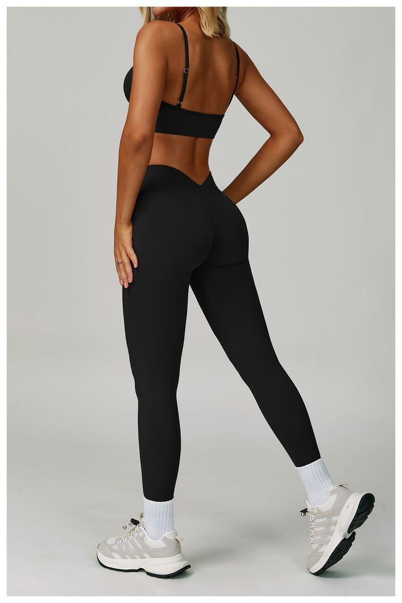 Naadloze yogaset met hoge taille - 3-delige workoutoutfit voor dames, vochtafvoerend en buikcontrole, perfect voor hardlopen, sportschool en buitenactiviteiten_voghion.com