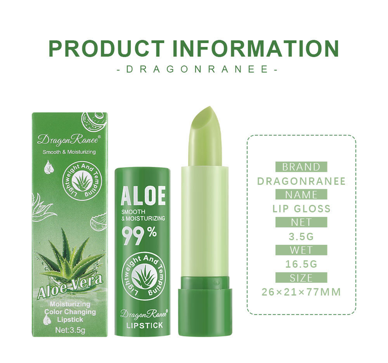Balsamo labbra cangiante da donna - Idratante e idratante, dona volume alle labbra, tinta attivata dalla temperatura, rossetto all'aloe profumato alla frutta_voghion.com