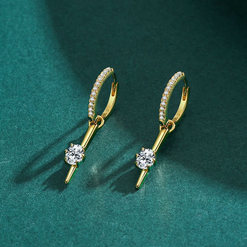 Tancise Orecchini pendenti con zirconi d'argento per le donne Regali per feste di matrimonio_voghion.com