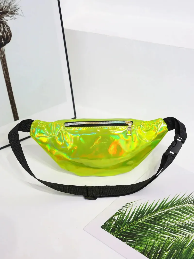 Marsupio con cintura laser olografica, grazioso marsupio, per feste, viaggi, moda, ragazze, tracolla, glitter 250806_voghion.com