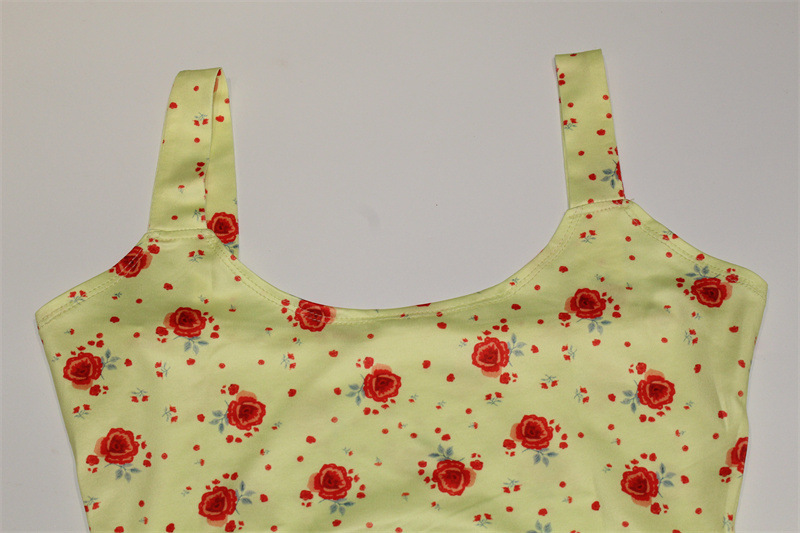 Französisches Damen-Baumwollkleid mit Blumenmuster, lang, weich, bequem, sexy, lässig, trendig für den Urlaub_voghion.com