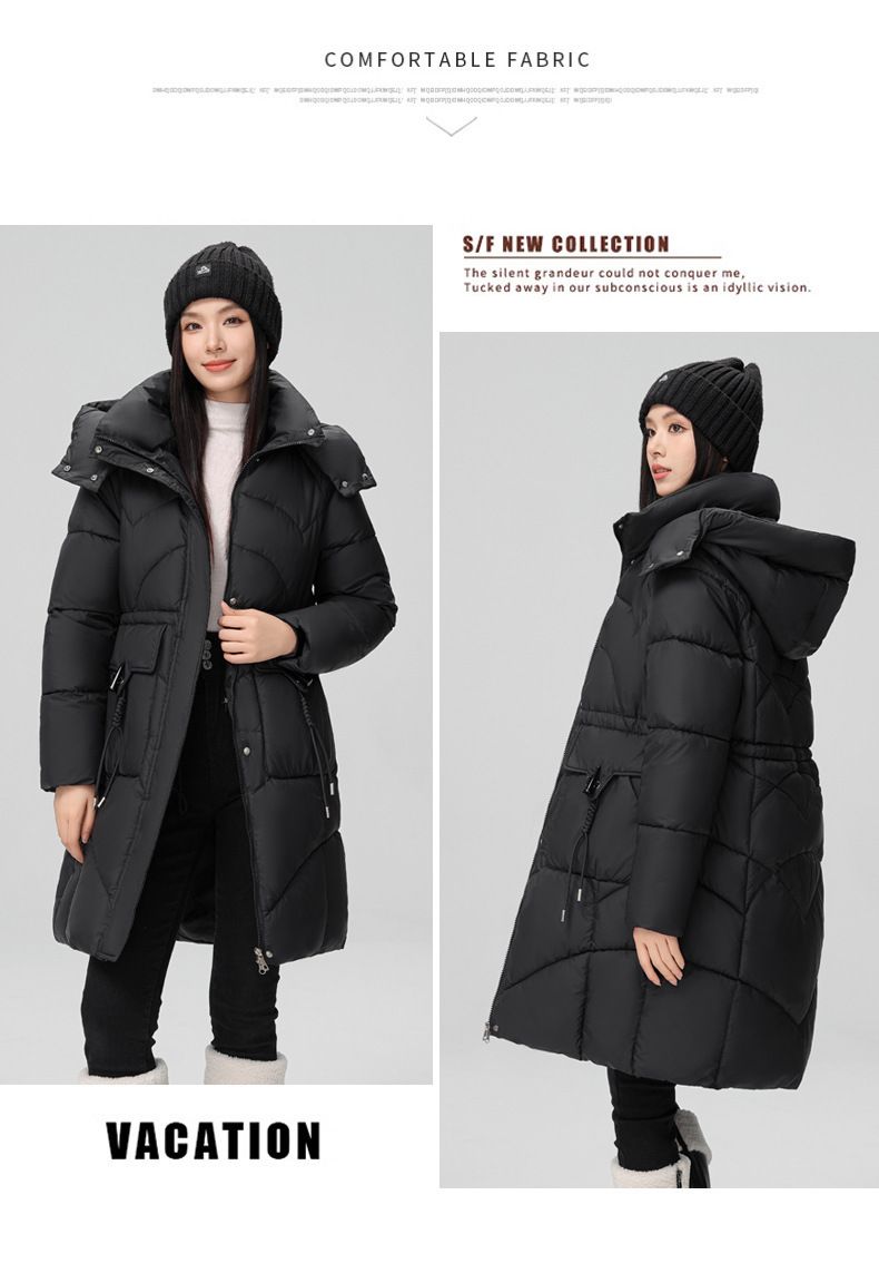 Winter-Puffermantel für Damen – Mittellange, gesteppte Daunenalternative mit lockerer Passform, dicker Baumwollfüllung und stylischer Brotlaib-Silhouette_voghion.com