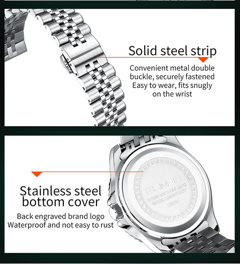 Quartz Watch Watch Calendar Watch Men's Glow-in-the-dark Waterproof High-grade Handsome Men's Watch_voghion.com