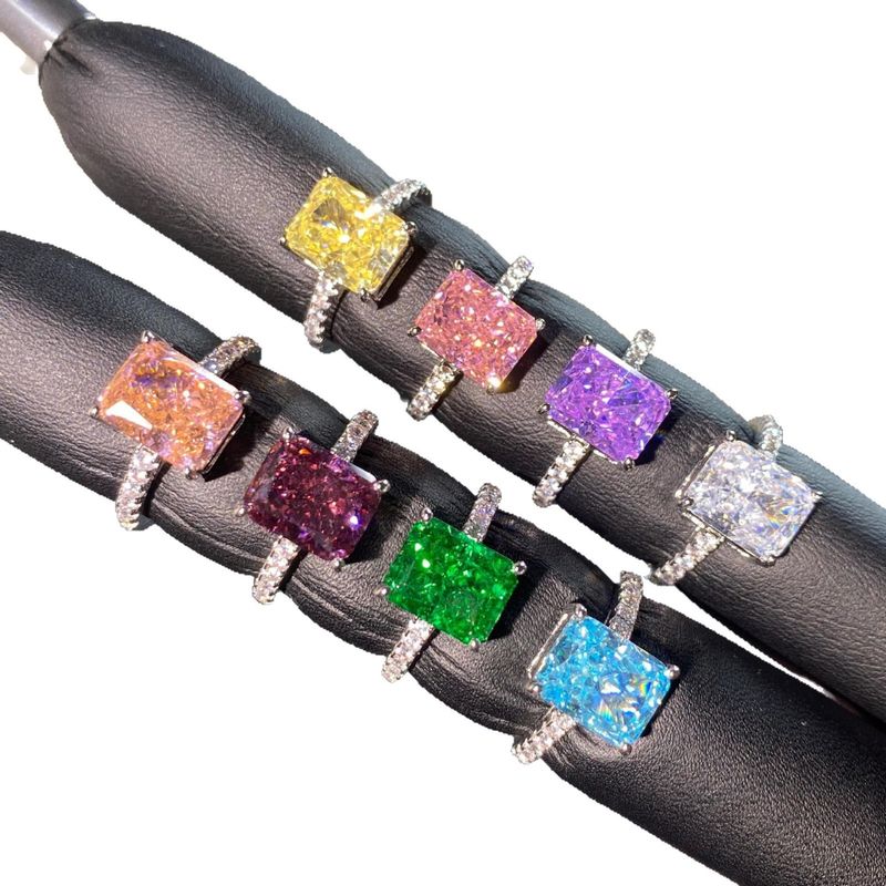 Leichter Luxus-Nischen-Diamant mit hohem Kohlenstoffgehalt, neuer verstellbarer offener Ring für Frauen, hochwertiger Edelstein_voghion.com