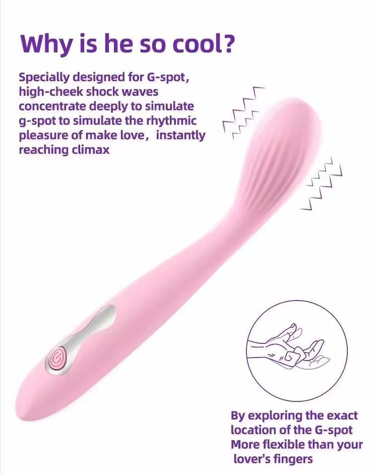 Vibromasseur de massage rechargeable Shirley pour femme, double point G, produits pour adultes_voghion.com