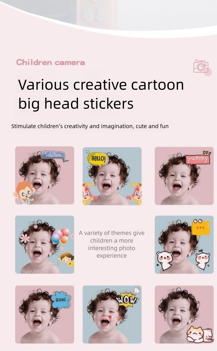 Cámara digital para niños, grabación de vídeo HD, fotos, juguetes para bebés, regalo de cumpleaños para niños y niñas_voghion.com
