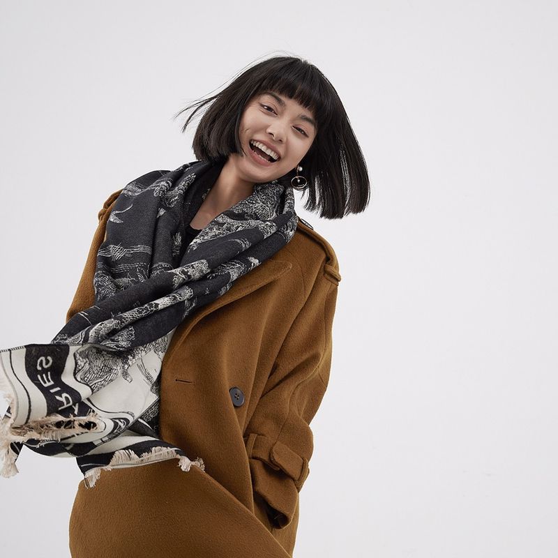 Schal i mit Kaschmir-Landschaftsmalerei-Design, modischer Schal, Muttergeschenk, weich und hautfreundlich, lang, warm_voghion.com