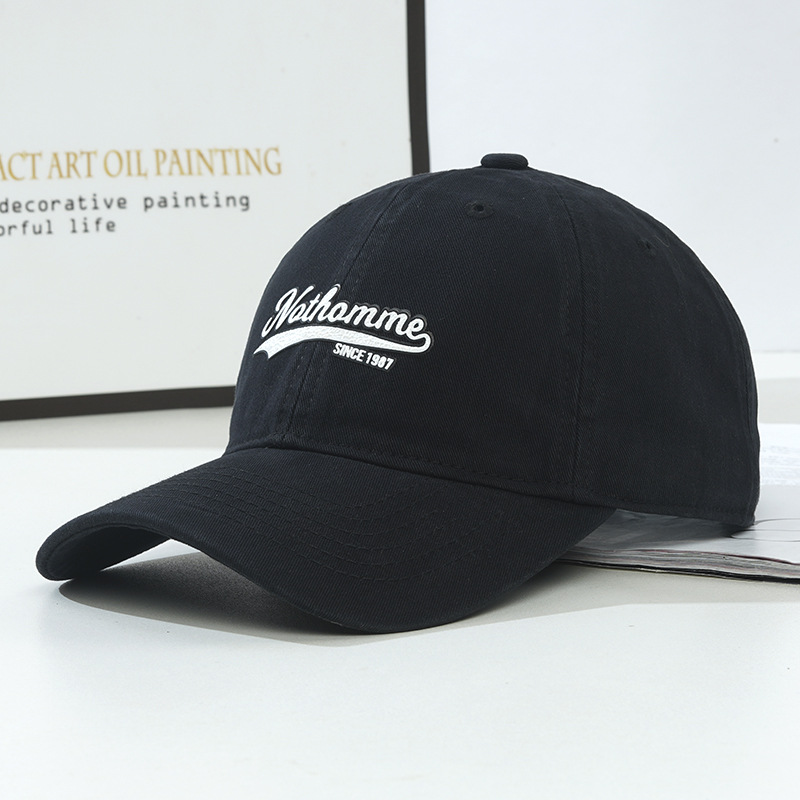 Nuovo da donna colla stampa Soft Top Baseball versione coreana Tide Wash approfondisce il viso Mostra piccolo cappello con lingua d'anatra da uomo_voghion.com