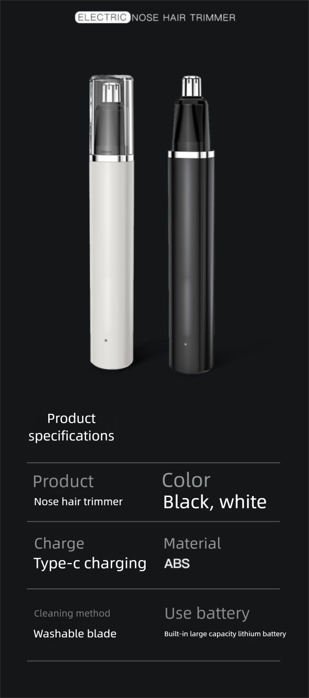 Neu Tragbare Elektrische Trimmer USB Aufladbare Entferner Unisex Nasenhöhle Loch Nase Haar_voghion.com