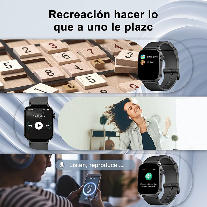 Blackview W10 Smart Watch for Women Απάντηση/Πραγματοποίηση κλήσης, Αριθμομηχανή, καρδιακός ρυθμός, οξυγόνο αίματος, μόνιτορ ύπνου, μετρητής βημάτων θερμίδων, για iOS Android_voghion.com