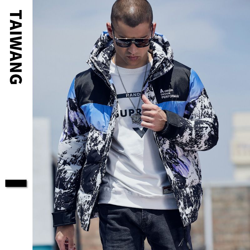Chao Brand Snow Mountain Down Outdoor Cappotto invernale spesso in cotone da uomo_voghion.com