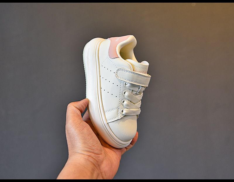 2368 Spring New Boys Fashion Board Girls Korean Edition Middle and Big Children's Casual Students Little White Shoes_voghion.com