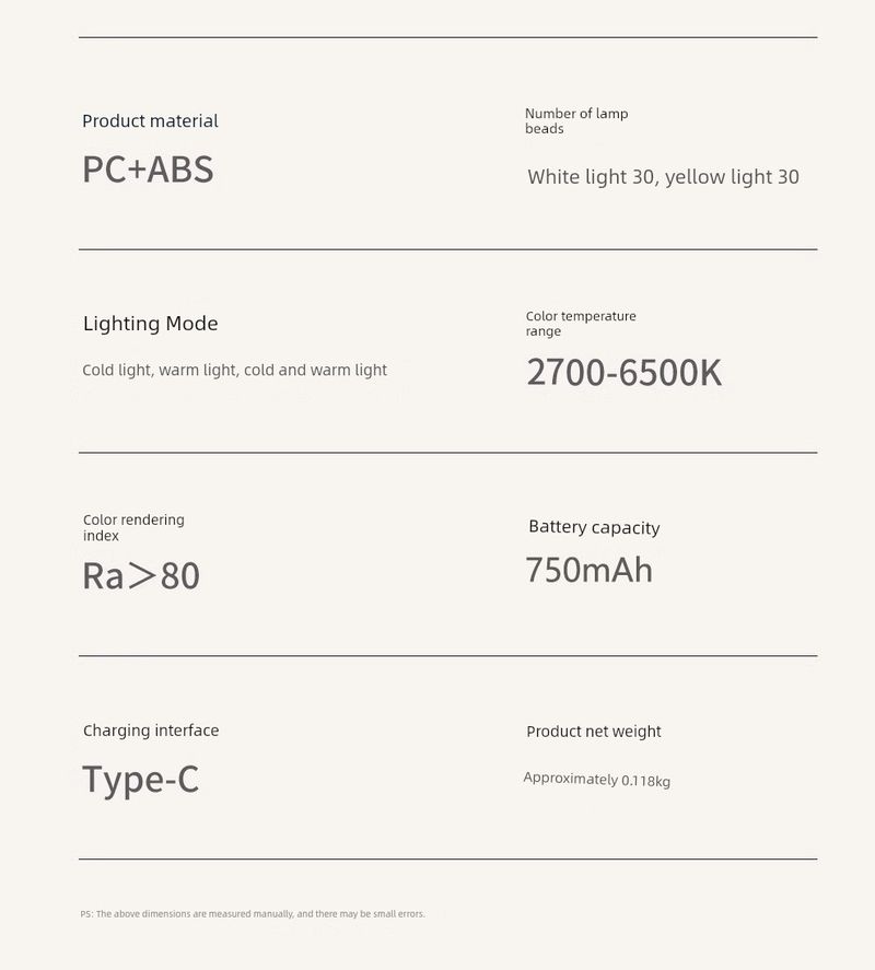 Mobile Phone Selfie Fill Mini Portable Photo-Taking And Filming Beauty Clip-on LED Lamp Charging Ring Pocket Light_voghion.com